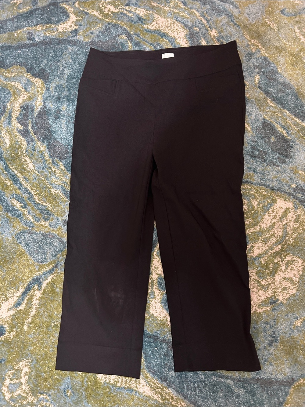 Zac & Rachel Black Cropped Ponte Capris